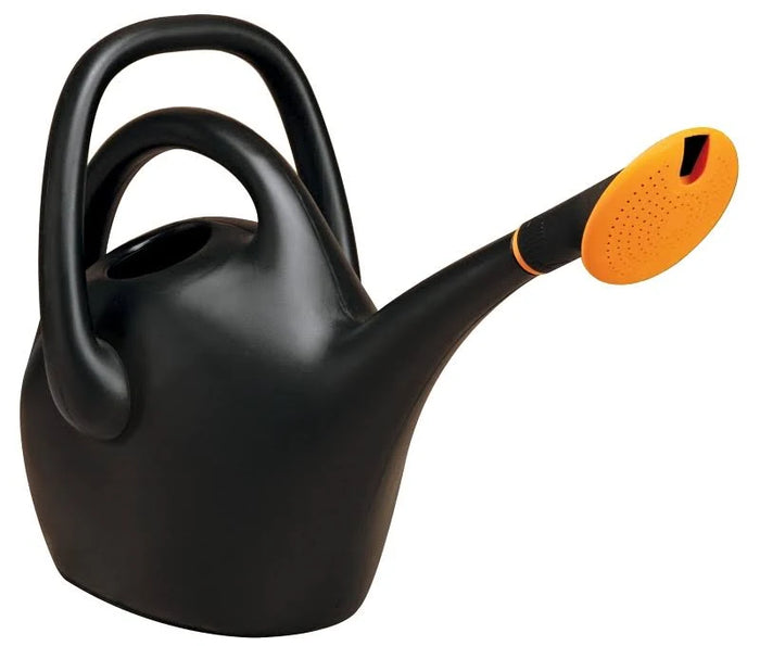 Bloem Easy Pour Watering Can Black with Orange Sprinkler Head