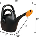 Bloem Easy Pour Watering Can Black with Orange Sprinkler Head