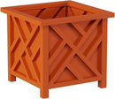 Pure Garden Square Lattice Planter Box