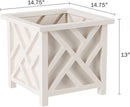 Pure Garden Square Lattice Planter Box